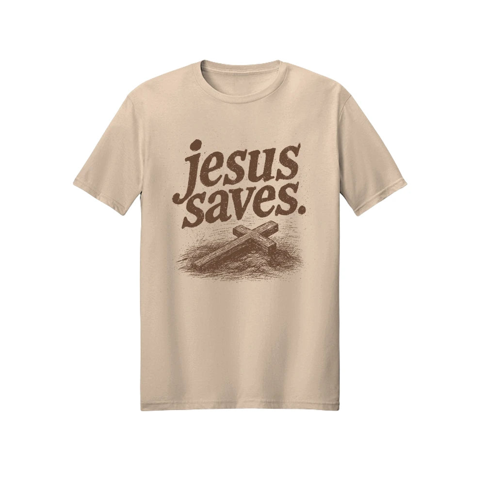 Jesus Saves Vintage Graphic Tee