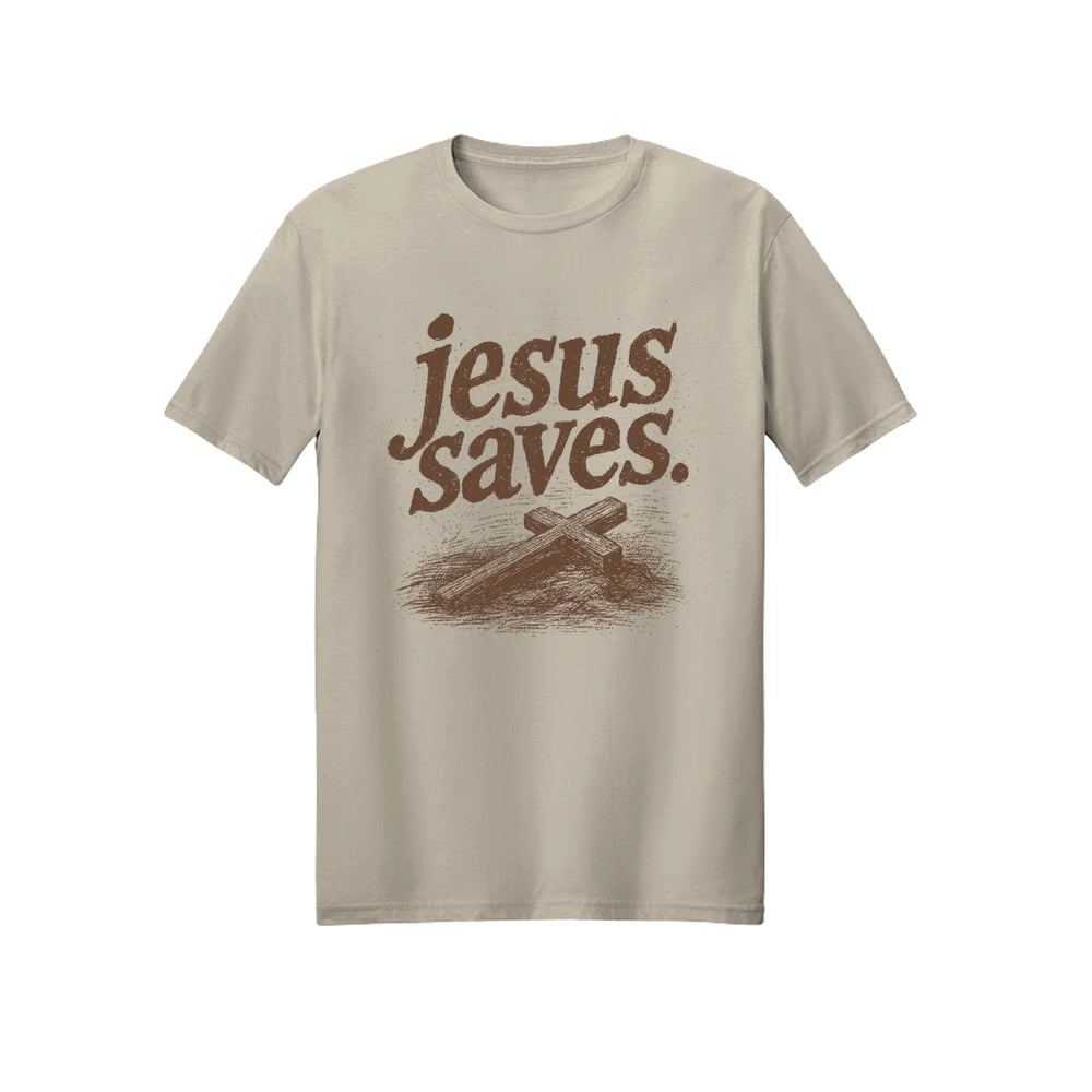 Jesus Saves Vintage Graphic Tee