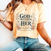 God Is Within Her Comfort Colors® Graphic Tee | Psalm 46:5