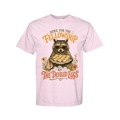 Here for the Fellowship & Deviled Eggs Comfort Colors® Tee
