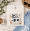 God Is Within Her Comfort Colors® Graphic Tee | Psalm 46:5