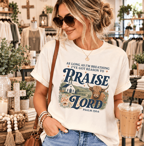 Praise the Lord Comfort Colors® Graphic Tee - Image 5